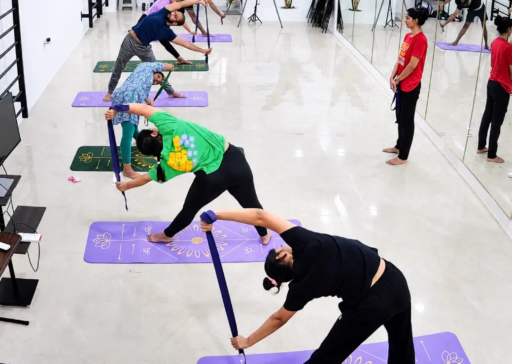 Corporate wellbeing workshop in progress